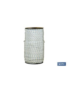Carretel de Corda Grossa Starter 4 mm 100 Mts branco