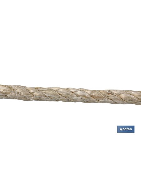 Cuerda Sisal 4 Cabos 14 Mm 50 Mts Natural