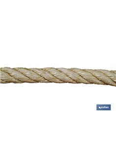 Cuerda Sisal 4 Cabos 20 Mm 100 Mts Natural 2