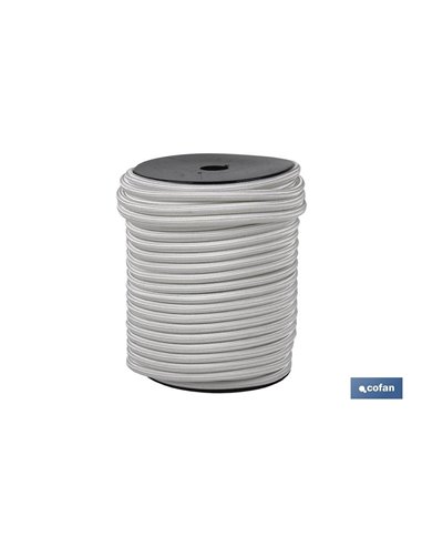 Corda Elástica (Látex 1ª) 8 mm 200 Mts branca