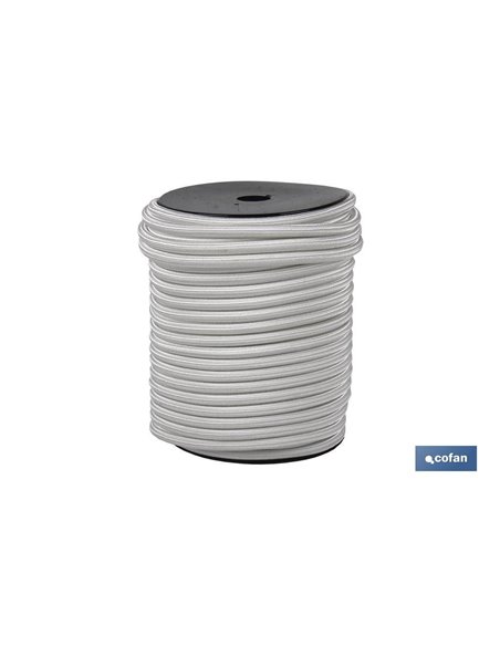 Corda Elástica (Látex 1ª) 8 mm 200 Mts branca