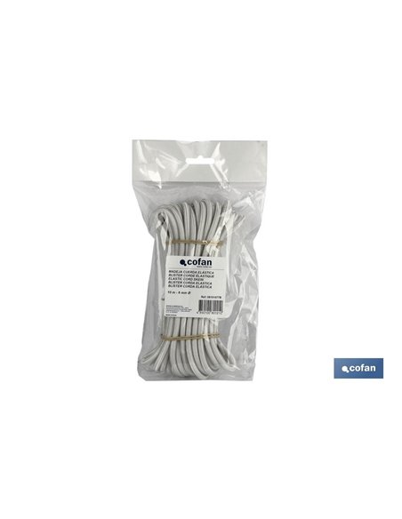 Madeja Cuerda Elástica 8mm 10m Blanco
