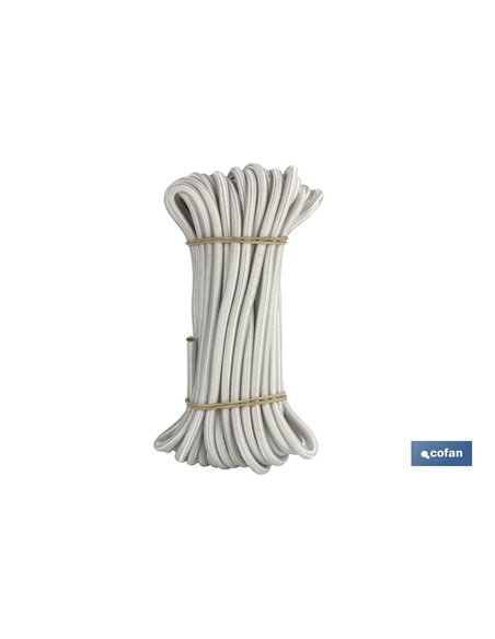 Madeja Cuerda Elástica 10mm 10m Blanco