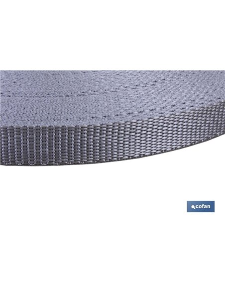 Rollo Cinta Persiana  14mm X 50 M. Gris