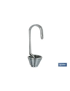 Gancho Duplo Polvo Para Corda Elástica. 8mm 2