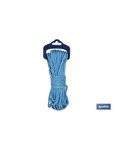 Blister Madeja Cordon Poli 5mm 25m blanco/Azul