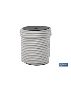 Cuerda Elastica (Látex 1ª) 12mm 25 M. blanco