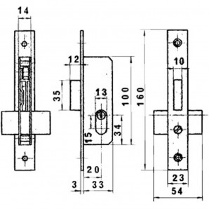 Fechadura Lince 5562n Hn/20 mm. 2