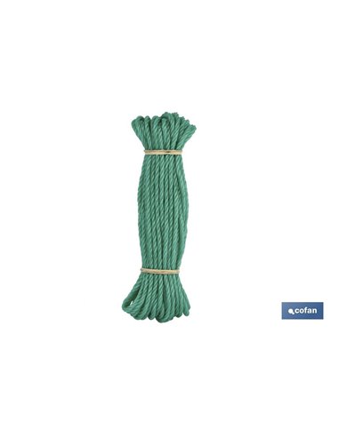 Meada Corda Plástica 5mm 10m Verde