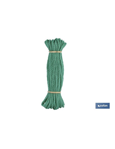 Meada Corda Plástica 5mm 10m Verde