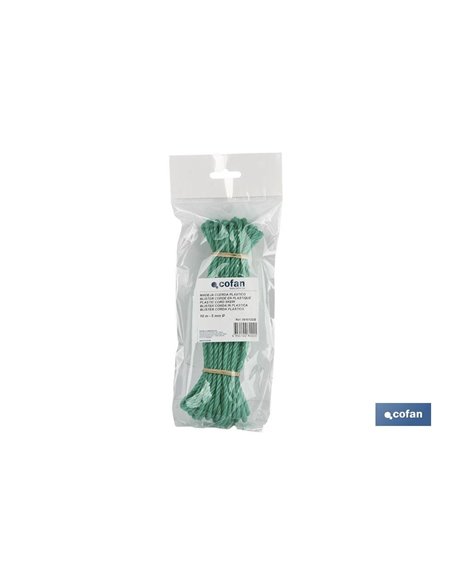 Madeja Cuerda Plástico 5mm 10m Verde