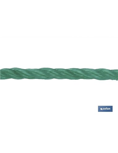 Madeja Cuerda Plástico 5mm 10m Verde
