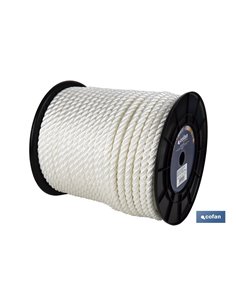 Carretel de corda de amarração 8 mm 200 M branco 2