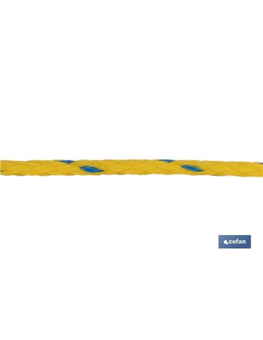 Carrete Cuerda Náutica Multiusos 8 Mm 200 M Amarillo/Azul
