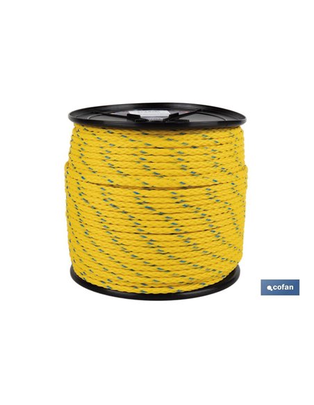 Carrete Cuerda Náutica Multiusos 12 Mm 100 M Amarillo/Azul