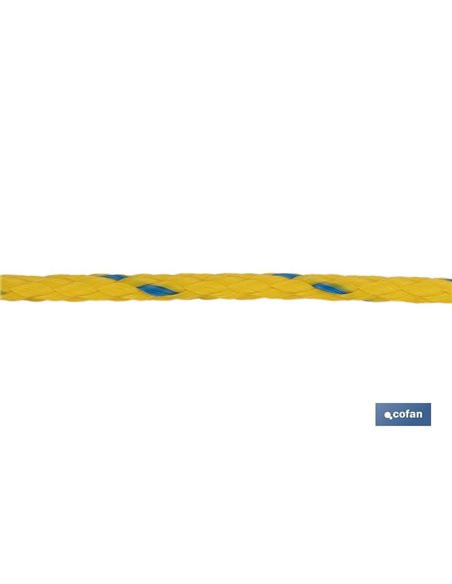 Carrete Cuerda Náutica Multiusos 12 Mm 100 M Amarillo/Azul