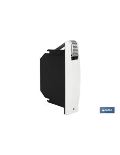 Coletor de fita cega branco compacto 18 mm