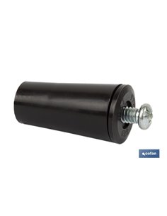Tope Persiana 40 Mm Marrón Con Tornillo M-6 2