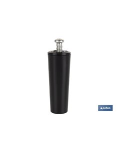 Tope Persiana 60 Mm Negro Con Tornillo M-6