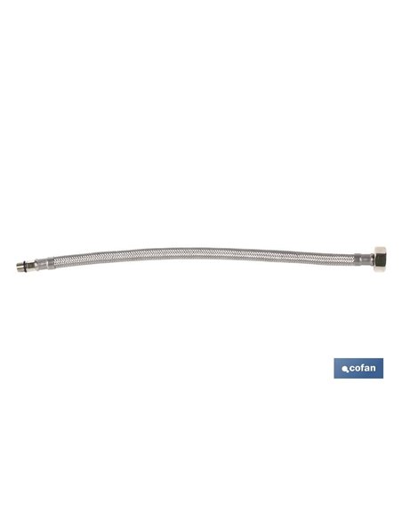 Conexión Flexible Inox M10x1 - H1/2 35 Cm.