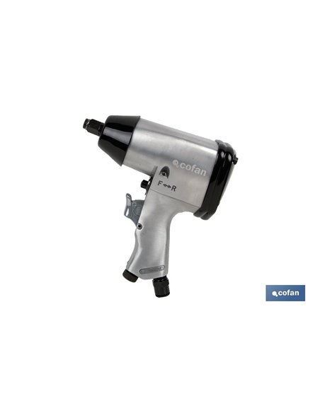 Maletín 17pcs Pistola 1/2 con Bocas Impacto