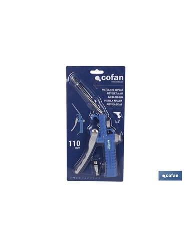 Pistola Soplar Plastico Larga 110mm.