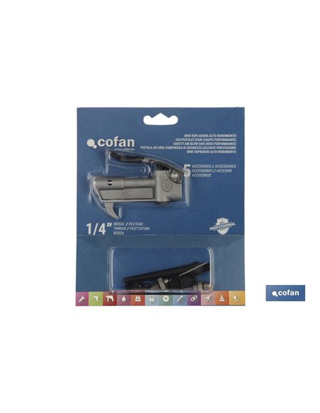 Mini Sopladora Alto Rendimiento 1/4+5 Accesorios