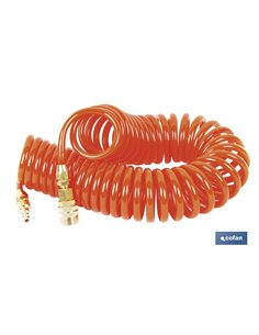 Espiral 7,5mts. R-1/4 Manguera Aire 6,5x10