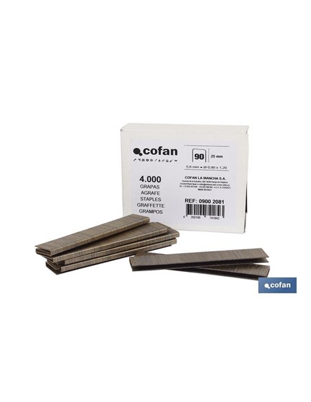 Caja De Grapas 90/25mm (4.000 Pcs)