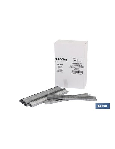 Caixa de Agrafos 80/8 mm (10.000 Unidades)