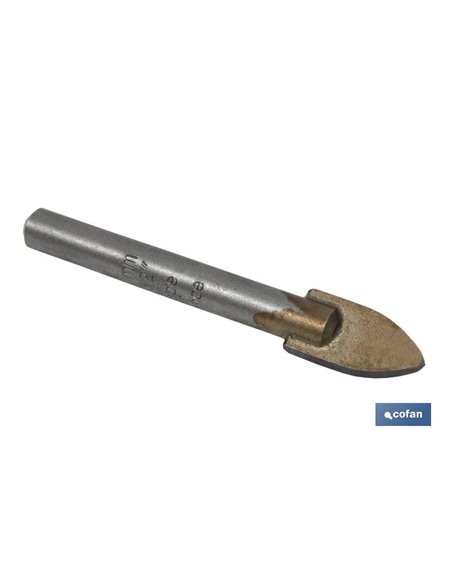 Broca Ojival Para Vidrio, Cerámica Y Gres 8mm