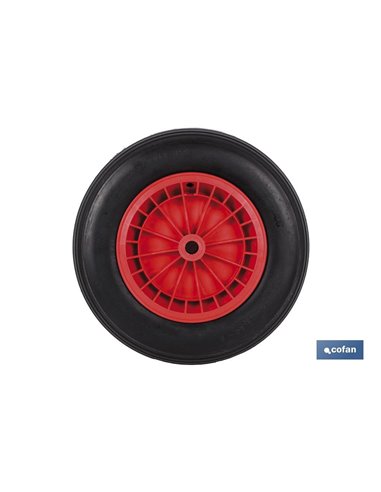 Rueda Carretilla Obra Llanta Abs Impinchable