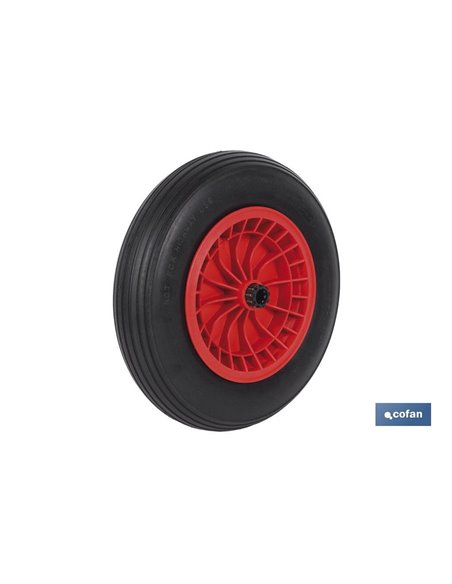 Rueda Carretilla Obra Llanta Abs Impinchable