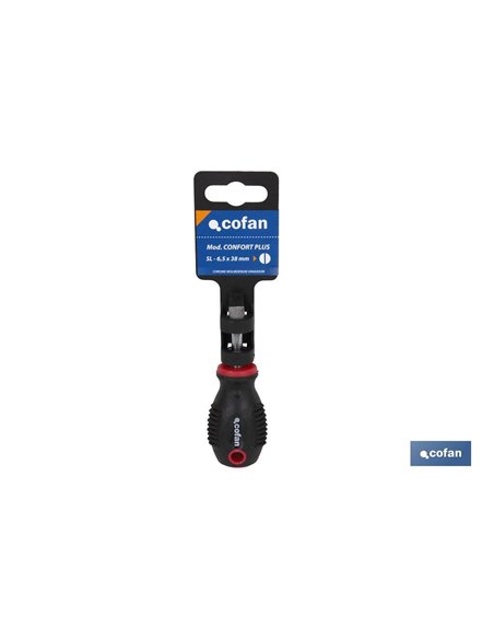 Destornillador Cr-Molibdeno Corto Sl-6,5x38