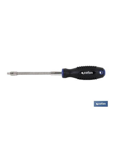 Destornillador Flexible Macho Vasos 1/4