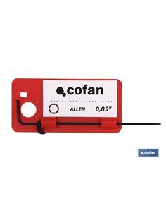 Llave Allen Pulgadas M- 1/4