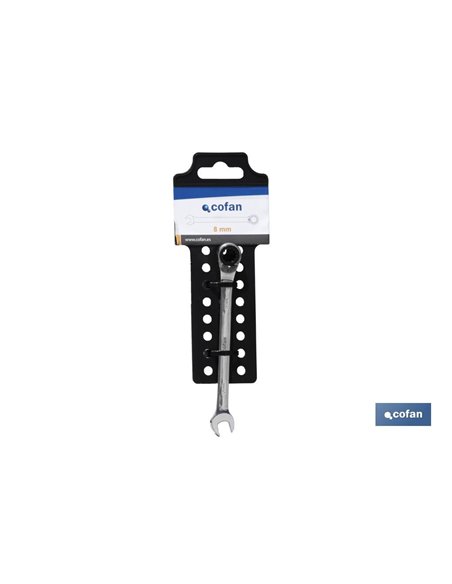Llave Combinada Carraca Revers. 8mm