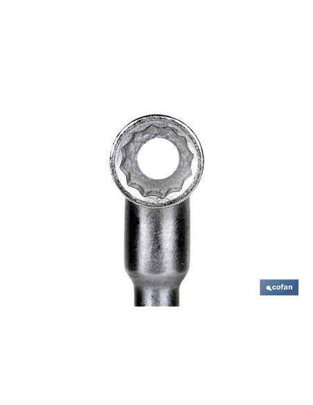 Chave de tubo aberta espelhada polida M-28