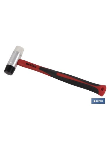 Martelo Nylon/Pu Ø45 mm com cabo de fibra