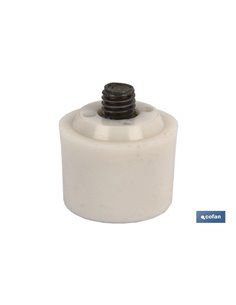 Cabezal Martillo De Nylon Blanco Ø45 Mm 2