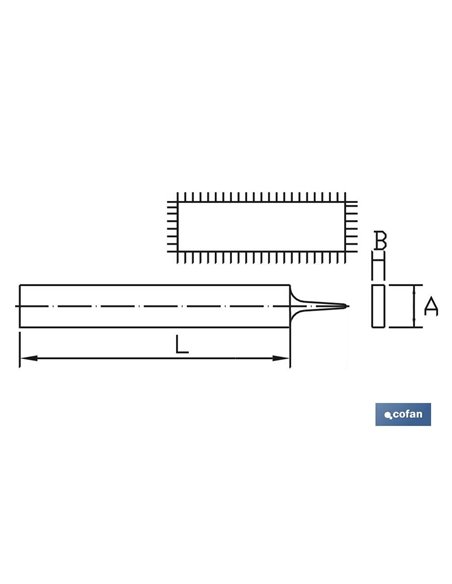 Lima Plana Paralela 250mm Gr-12 Entrefina