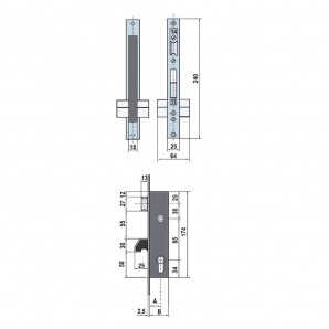 Lince Lock 5570-20 Frente Inox 2