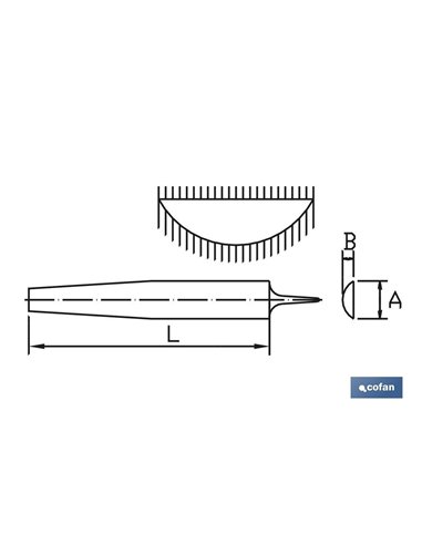 Lima Media Caña 250mm Gr-18 Fina