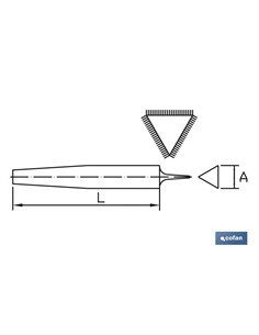 Lima Triangular 250mm Gr-18 Fina 2
