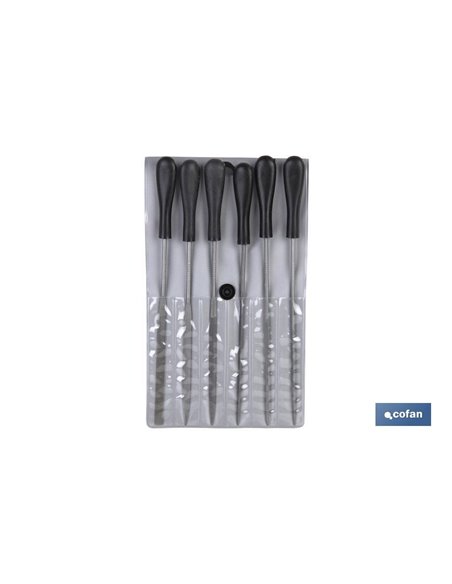 Juego De Limas De Aguja 160 Mm 6 Uds.