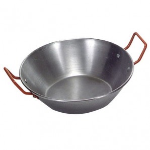 Frigideira Honda Polida Com Alças 55 cm.