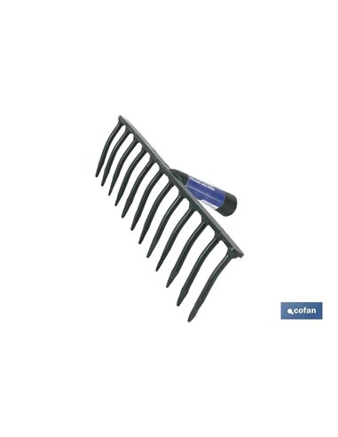 Rastrillo 10 Puas Forjado 305x100mm
