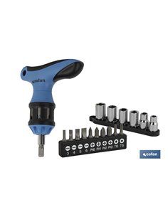 Set Destornillador En T con Carraca 26 Pcs