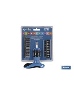 Set Destornillador En T con Carraca 26 Pcs 2
