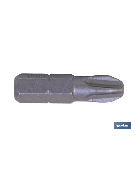 Variedade de bits 1/4 Ph-1-2-3x25+Adaptador